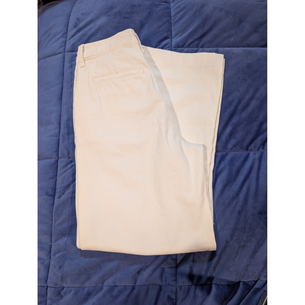 Madewell Harlow Baggy Straight Jeans Women Cream High Rise Cotton - Size 25